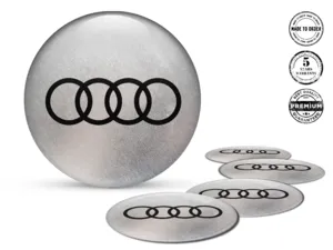 Audi Decalcomania Cerchio Auto Logo Distintivi Silicone Lusso